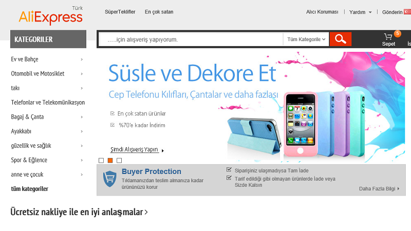 Aliexpress.com alışveriş tüyoları