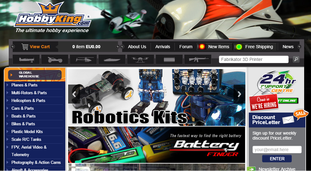 Hobbyking.com’dan alışveriş yapmak